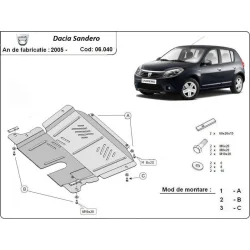 Stalowa osłona silnika Dacia Sandero I (2005-2012)